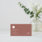 Minimalistisch Roos Gouden Spijker Technicus Manic Visitekaartje (Staand voorkant)