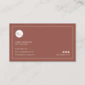 Minimalistisch Roos Gouden Spijker Technicus Manic Visitekaartje (Voorkant)