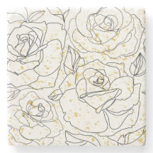 Minimalistisch roos lijn kunstpatroon decoratieve