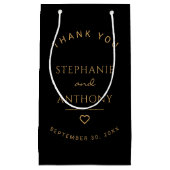 Minimalistisch Roos met hete moderne bruiloft Klein Cadeauzakje (Voorkant)