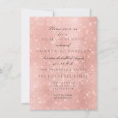 Minimalistisch Roos Roze Blush Sparkly Gold Birthd Kaart (Voorkant)