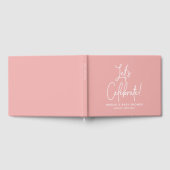 Minimalistisch Roos roze welkomstfeest Gastenboek (Volledig)