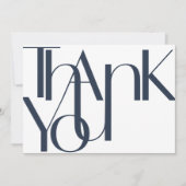 Minimalistisch Roos voor de oude zeemacht - Hartel Bedankkaart (Voorkant)