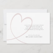 Minimalistisch Roos voor de oude zeemacht - Hartel Bedankkaart (Achterkant)