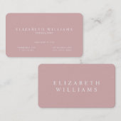 Minimalistisch Roos voor puin Visitekaartje (Voorkant / Achterkant)