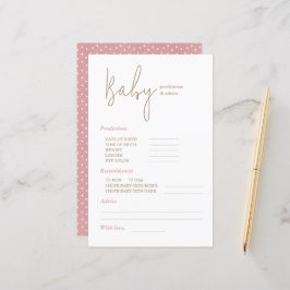 Minimalistisch Roos voorspelling en advies Baby sh