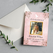 Minimalistisch rouwprogramma – Ter liefdevolle her Programmakaart