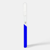 Minimalistisch, Royal Blue & White, One Stripe, Na Case-Mate iPhone Case (Achterkant / Links)