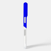 Minimalistisch, Royal Blue & White, One Stripe, Na Case-Mate iPhone Case (Achterkant / Rechts)