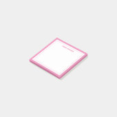 Minimalistisch roze, 2 randen post-it® notes (Schuin)