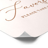 Minimalistisch Roze Boho Vrijgezellenfeest Favorie Poster (Hoek)