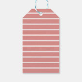 Minimalistisch roze boog Baby shower Cadeaulabel (Achterkant)