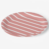 Minimalistisch roze boog Baby shower Papieren Bordje (Gekanteld)