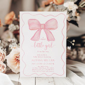 Minimalistisch roze boog meisje Baby shower Kaart
