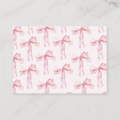 Minimalistisch roze boog recept Vrijgezellenfeest Informatiekaartje (Achterkant)