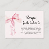 Minimalistisch roze boog recept Vrijgezellenfeest Informatiekaartje (Voorkant)