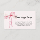 Minimalistisch roze boog recept Vrijgezellenfeest Informatiekaartje (Voorkant)