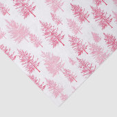Minimalistisch roze dennenbomen weefsel papier (Detail)