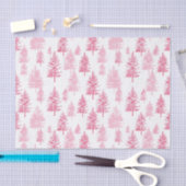 Minimalistisch roze dennenbomen weefsel papier (Craft)