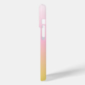 Minimalistisch roze en geel gradiëntmonogram Case-Mate iPhone case (Achterkant / Links)