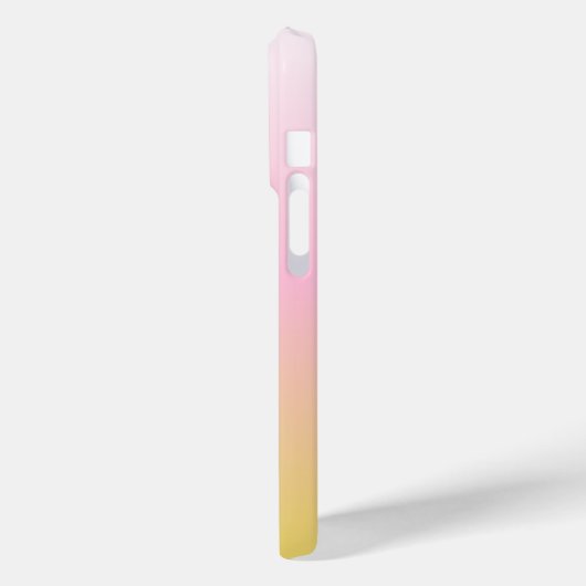 Minimalistisch roze en geel gradiëntmonogram Case-Mate iPhone case (Achterkant / Links)