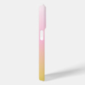 Minimalistisch roze en geel gradiëntmonogram Case-Mate iPhone case (Achterkant / Rechts)