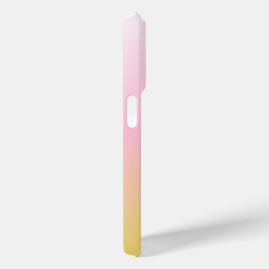 Minimalistisch roze en geel gradiëntmonogram Case-Mate iPhone case (Achterkant / Rechts)