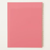 Minimalistisch roze en geel planner (Achterkant)