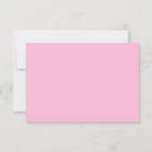 Minimalistisch roze en rood bedankkaart (Achterkant)