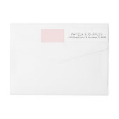 Minimalistisch roze en wit geometrisch ontwerp (Achterkant)