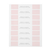 Minimalistisch roze en wit geometrisch ontwerp (Vel)