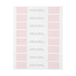 Minimalistisch roze en wit geometrisch ontwerp