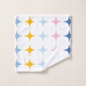 Minimalistisch roze geel bad handdoek (Wasdoekje)