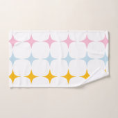 Minimalistisch roze geel bad handdoek (Handdoek)