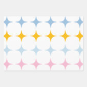 Minimalistisch roze geel inpakpapier vel (Voorkant 3)