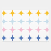 Minimalistisch roze geel inpakpapier vel (Voorkant 2)