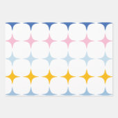 Minimalistisch roze geel inpakpapier vel (Voorkant)