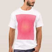 Minimalistisch roze gloed T-shirt (Voorkant)