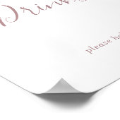 Minimalistisch roze gouden drankbord poster (Hoek)