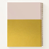 Minimalistisch Roze Gouden Folie Dankbaarheid Jour Notitieboek (Achterkant)