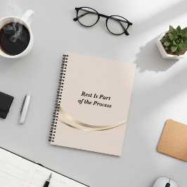 Minimalistisch Roze Gouden Notitieboek