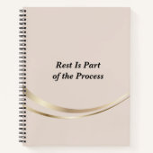 Minimalistisch Roze Gouden Notitieboek (Voorkant)