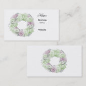 Minimalistisch roze groen Visitekaartje (Voorkant / Achterkant)