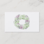 Minimalistisch roze groen Visitekaartje (Achterkant)