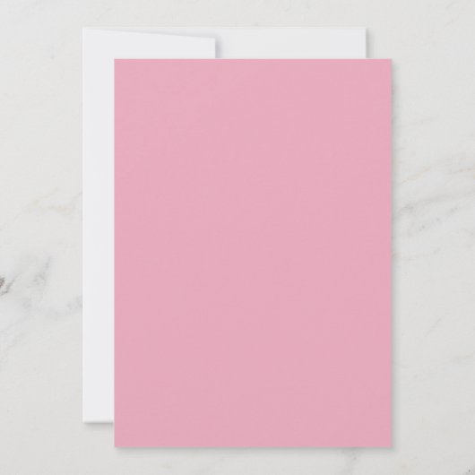 Minimalistisch roze hart Ze deed het Afstuderen Kaart (Achterkant)
