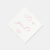 Minimalistisch roze Het is een Girl Baby shower Cu Servet (Hoek)