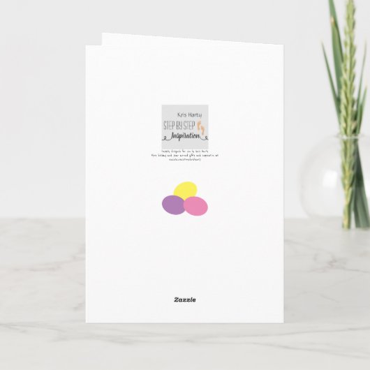 Minimalistisch roze Kat met minimale retro Feestdagen Kaart (Achterkant)