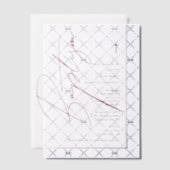 Minimalistisch roze meisjesmanuscript Baptisme Chr Vellum Uitnodigingen (Offset (Uitnodiging))