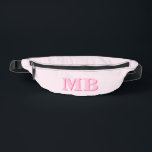 Minimalistisch Roze Modern Initiaal Monogram Heuptasje<br><div class="desc">Minimalistisch Roze Modern Initiaal Monogram Fanny Pack</div>
