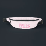 Minimalistisch Roze Modern Initiaal Monogram Heuptasje<br><div class="desc">Minimalistisch Roze Modern Initiaal Monogram Fanny Pack</div>